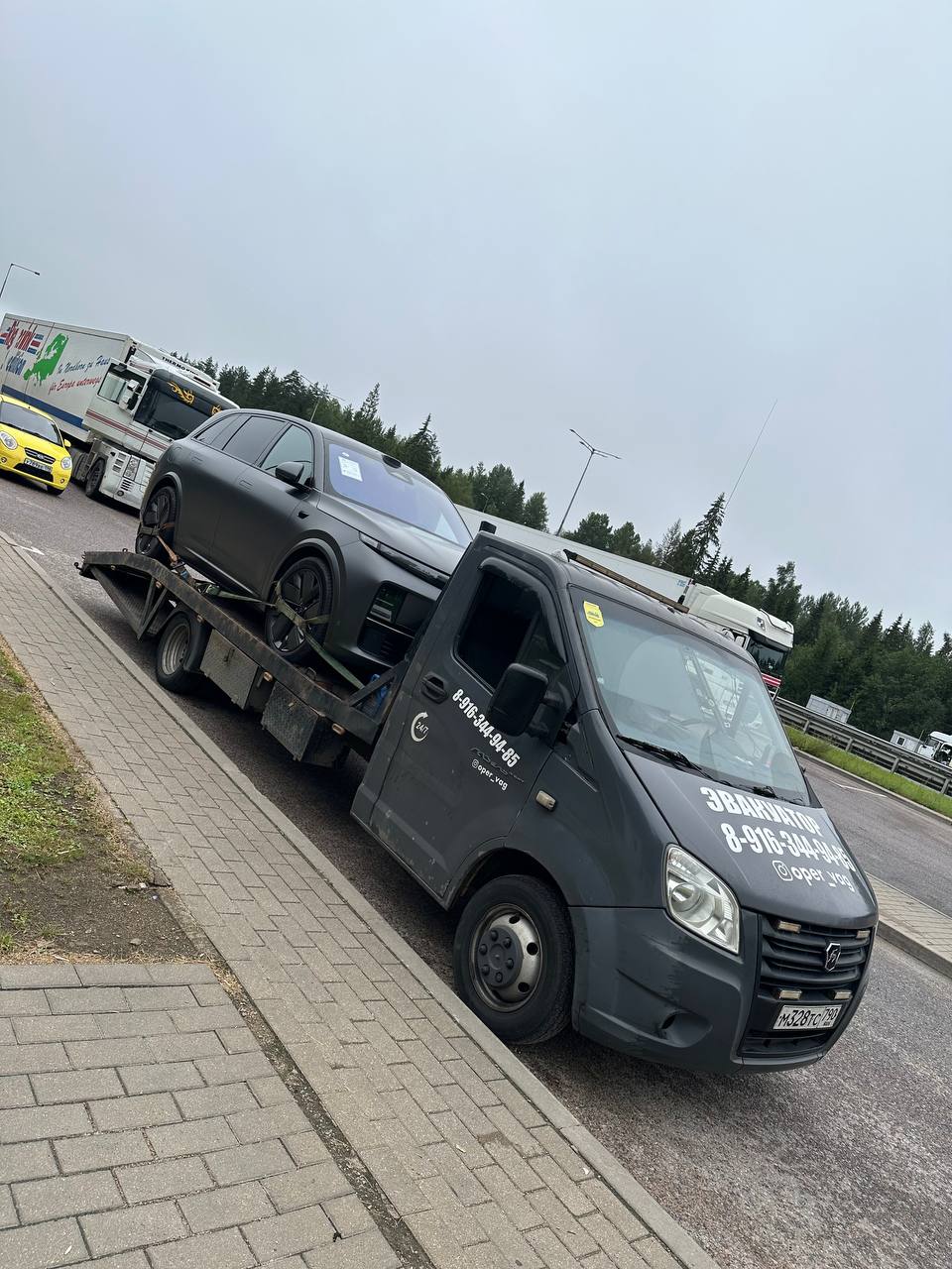 Работа эвакуатора