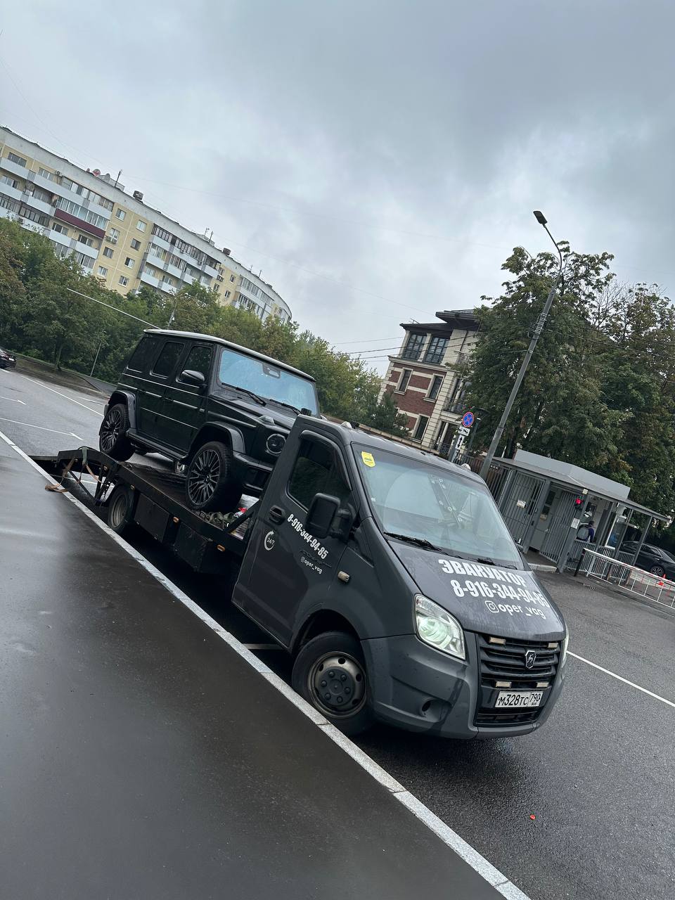 Работа эвакуатора